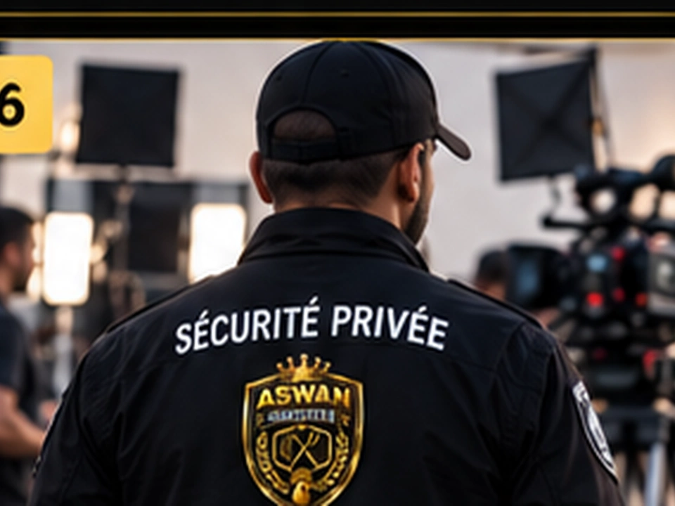 Agent ASWAN SÉCURITÉ en mission de sécurité pour shooting et tournage